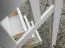 Vitrine Gyronde 17 | Pin massif blanc & chêne | 130 x 90 x 45 cm | Style campagne élégante