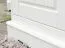Vitrine Gyronde 17 | Pin massif blanc & chêne | 130 x 90 x 45 cm | Style campagne élégante