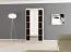 100 cm de large Armoire avec 5 casiers et 2 portes | Couleur : Blanc / Noir Abbildung