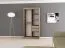 120 cm de large Armoire avec 5 casiers et 2 portes | Couleur: Blanc Abbildung