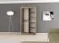 100 cm de large Armoire avec 5 casiers et 2 portes | Couleur : Blanc Abbildung