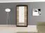 1 mètre de large Armoire avec 2 portes | Couleur : Noir Abbildung