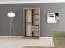 1 mètre de large Armoire avec 2 portes | Couleur : Chêne Sonoma / Blanc Abbildung