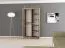 1 mètre de large Armoire avec 2 portes | Couleur : Chêne Sonoma / Blanc Abbildung