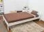 Blanc Pin Lit Futon 90 x 200 cm Blanc massif Abbildung