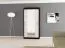 100 cm de large Armoire à portes coulissantes avec 2 portes | 5 casiers | 2 tringles à vêtements | Couleur : Blanc / Noir Abbildung