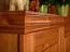 Armoire | 2 portes battantes | 5 casiers | 2 tiroirs | avec tringle à vêtements | 132 cm de large | Bois massif | Couleur: Pin Abbildung