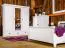 193 cm de large Armoire avec 3 portes, 5 casiers et 3 tiroirs en bois massif | Couleur: Blanc | Profondeur: 62 cm Abbildung
