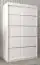Armoire à portes coulissantes / Penderie Jan 02A, Couleur : Blanc mat - Dimensions : 200 x 120 x 62 cm ( h x l x p)