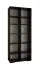Armoire au design épuré Beskiden 16, Couleur : Noir - dimensions : 236,5 x 100 x 47 cm (h x l x p)