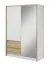 Armoire moderne Kirkdale 09 | 6 compartiments, 2 tiroirs | Blanc & Chêne Artisan | 214 x 154 x 62 cm | Rangement optimal