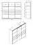 Armoire à portes coulissantes Palanka 02 | 3 portes dont 1 miroir | Blanc & blanc brillant | 224 x 262,5 x 62,5 cm