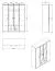 Armoire battante Kovin 02 | 2 portes miroir | 1,6 m largeur | Chêne gris | 11 compartiments | 205 x 160 x 52 cm