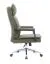 Chaise de bureau en similicuir Tawi 02, pivotante et réglable en hauteur, 109-117 x 49 x 71 cm, en vert olive, dossier ergonomique