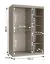 Penderie / Cachemire / 1 porte miroir / 120 x 62 x 200 cm / 2 tringles / Détails modernes / 5 compartiments / Système de glissières fiable