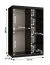 Armoire Balmenhorn 53 blanche mate | 200 x 120 x 62 cm | 5 étagères, 2 penderies
