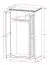 Armoire penderie Gyronde 11 | Pin massif blanc laqué | 190 x 108 x 65 cm | Style campagne chic