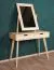 Coiffeuse Aurornis 65 en pin massif naturel | 2 tiroirs | Miroir intégré | 150 x 96 x 40 cm