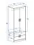 Ensemble mobilier junior Fabian 4 pièces | Chêne brun clair & Blanc | Rangement optimisé | Design moderne