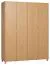 185 cm de large Armoire avec 2 portes, 11 casiers et 2 tiroirs | Couleur: Chêne | Profondeur: 57 cm Abbildung