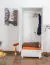 Armoire de vestiaire Bois massif, Couleur: Blanc 190x90x60 cm Abbildung