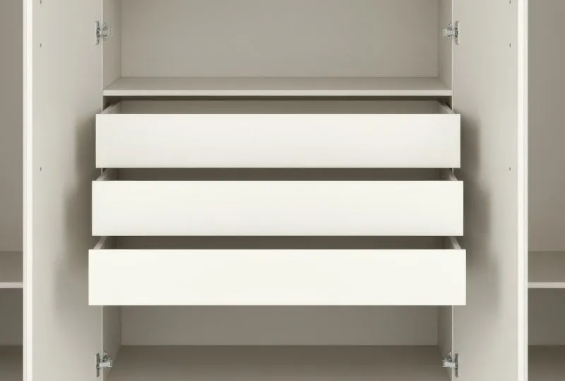 Tiroirs pour armoire Edegem 01 / 3 pièces / Couleur : Cachemire