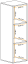 Armoire suspendue moderne Fardalen 08, couleur : chêne wotan - dimensions : 120 x 30 x 30 cm (h x l x p), avec fonction push-to-open