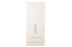 Armoire à portes battantes / armoire Siumu 03, couleur : beige / beige brillant - 224 x 92 x 56 cm (h x l x p)