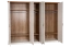 Armoire penderie Lotofaga 17 | Blanc & Noyer | 227 x 291 x 59 cm | Organisation optimale