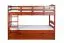 Lit superposé divisible 90 x 200 cm Easy Premium Line K17/n | Hêtre massif laqué cerisier | Couchage supplémentaire | Sécurité enfant | Design moderne