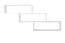 Étagère murale en pin massif blanc | Junco 280 | 85 x 180 x 20 cm | Design moderne