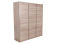 Armoire à portes battantes / armoire Selun 18, couleur : chêne truffier - 197 x 166 x 53 cm (h x l x p)