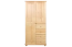 Armoire en bois de pin massif, naturel Junco 11 - Dimensions 195 x 92 x 59 cm (h x l x p)