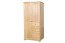 Armoire en bois de pin massif, naturel Junco 11 - Dimensions 195 x 92 x 59 cm (h x l x p)