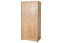 Armoire en bois de pin massif, naturel Junco 14B - Dimensions 195 x 92 x 59 cm (H x L x P)