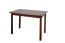 Table en pin massif finition noyer Junco 228C | 120 x 70 cm | Design anguleux moderne