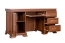 Bureau Sentis 06, Couleur : Brun foncé - 77 x 147 x 60 cm (h x l x p)