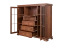 Vitrine Sentis 11, Couleur : Brun foncé - 136 x 158 x 46 cm (h x l x p)