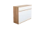 Commode chambre ado Alard 06 | Chêne/Blanc | 94 x 120 x 40 cm | Design moderne | Rangement spacieux