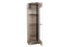Vitrine Sichling 02, charnière de porte à droite, couleur : brun chêne - Dimensions : 193 x 50 x 46 cm (H x L x P)