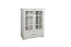 Vitrine élégante Falefa 07 ivoire | 128 x 101 x 49 cm | Design contemporain | Finitions haut de gamme