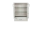 Vitrine élégante Falefa 07 ivoire | 128 x 101 x 49 cm | Design contemporain | Finitions haut de gamme