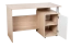 Bureau Palpala 11, couleur : chêne Sonoma / blanc - 75 x 115 x 56 cm (H x L x P)
