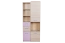 Chambre d'adolescents - Armoire Dennis 07, couleur : violet cendré - Dimensions : 188 x 80 x 40 cm (h x l x p)