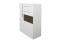 Vitrine Garim 15 | Blanc brillant | 123 x 90 x 40 cm | Design moderne et finitions haut de gamme