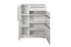 Vitrine Garim 15 | Blanc brillant | 123 x 90 x 40 cm | Design moderne et finitions haut de gamme
