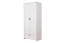 Armoire à portes battantes / armoire Badus 07, couleur : blanc - 201 x 85 x 54 cm (h x l x p)