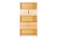 Étagère en bois de pin massif naturel Junco 46A - Dimensions 195 x 100 x 42 cm (h x l x p)
