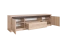 Meuble bas TV Popondetta 11, couleur : chêne Sonoma - Dimensions : 52 x 180 x 38 cm (H x L x P)