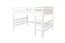 Lit mezzanine 160 x 190 cm pour adultes "Easy Premium Line" K23/n, hêtre massif laqué blanc, divisible